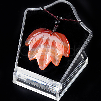 Natural Carnelian Pendants Necklaces PW-WG25252-08-1