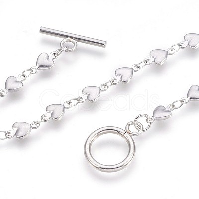 Tarnish Resistant 304 Stainless Steel Link Chain Bracelets BJEW-P237-30P-1