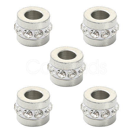 201 Stainless Steel Rhinestone Beads RB-YW0001-11A-1