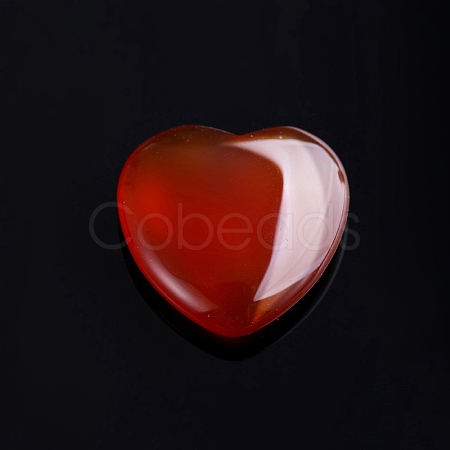 Natural Carnelian Love Heart Stone PW-WG32553-12-1