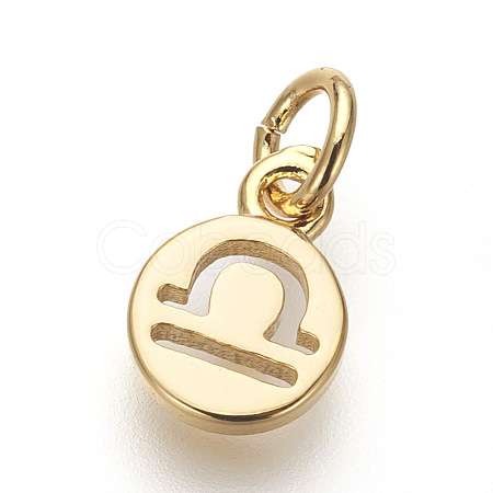 Brass Charms ZIRC-E152-39I-G-RS-1