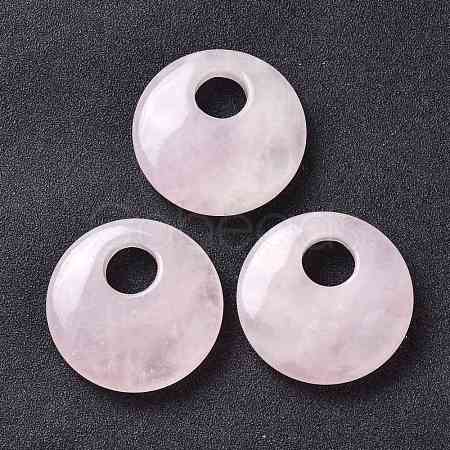 Natural Rose Quartz Pendants G-F708-05G-1