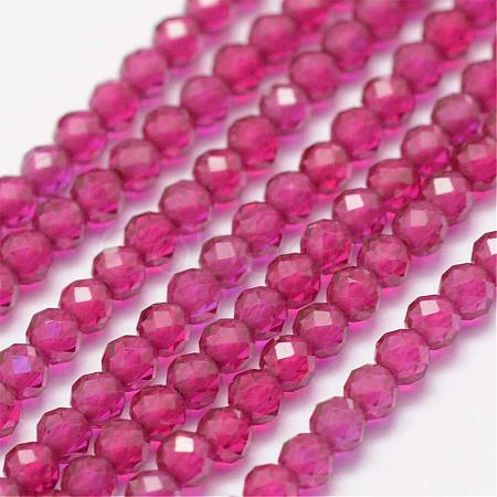 Synthetic Gemstone Beads Strands G-K182-2mm-19-1