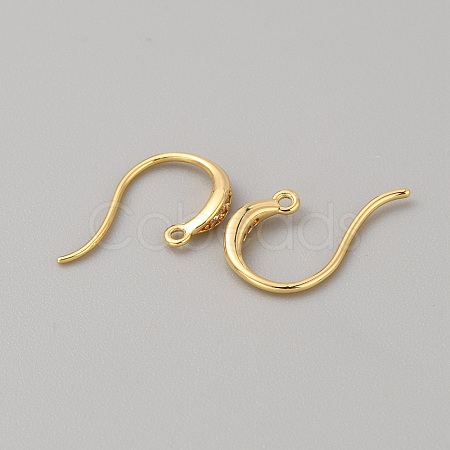 Brass Earring Hooks KK-WH0001-19G-1