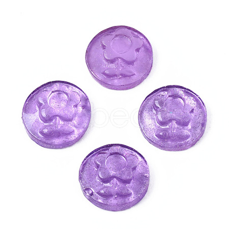 Spray Painted Transparent Resin Cabochons CRES-S302-64-A04-1