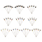 50Pcs 10 Style Garden Theme Iron Head Pins, Straight Pins with Acrylic Imitation Pearl & Alloy Dragonfly/Butterfly/Bird, Dressmaker Pins, Sewing Pin for DIY Sewing Crafts, Antique Silver, 65mm, Pin: 0.6mm, 5pcs/style