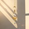 Glass Suncatcher, Brass Butterfly Wind Chime Hanging Pendant Decoration, Golden, 390mm