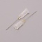 Plastic Fluid Precision Blunt Needle Dispense Tips, with 201 Stainless Steel Pin, White, 4.25x0.75cm, Inner Diameter: 0.42cm, Pin: 0.4mm, about 100pcs/bag