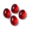 Glass Cabochons, Imitation Gemstone, Oval, Red, 14x10x6mm