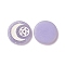 Resin Cabochons, with Glitter Powder, Flat Round with Moon & Pentagram Pattern, Lilac, 29x5.5mm