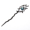 Alloy Hair Sticks, Hair Accessories for Women Girls, Spider, Gunmetal, 170x34mm