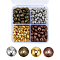 Tibetan Style Alloy Spacer Beads, Lead Free & Cadmium Free, Bicone, Mixed Color, 7.8x5.5mm, Hole: 1mm, 240pcs/box