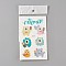 Removable Temporary Tattoos, Water Proof, Cartoon  Paper Stickers, Huggles, Colorful, 120~121.5x75mm