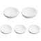 CHGCRAFT 5Pcs 2 Style Mini DIY Crucible, Quartz Melting Vessel, High Temperature Resistant & Anti-corrosion, for Gold, Silver & Metal Jewelry Making, White, 5.6~7.2x5.3~6.8x2.3cm, Inner Diameter: 4.5~5.8cm