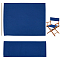 Cloth Chair Replacement, with 2 Wood Sticks, for Director Chair, Makeup Chair Seat and Back, Marine Blue, 195~420x530x5~6mm