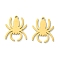 201 Stainless Steel Pendants, Laser Cut, Spider Charm, Real 18K Gold Plated, 18.5x15x1mm, Hole: 1.4mm