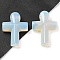 Opalite Pendants, Cross, 35.5x24.5x4mm, Hole: 1.6mm