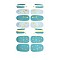 Full Wrap Gradient Nail Polish Stickers, Self-adhesive, for Fingernails Toenails Nail Tips Decoration, Colorful, 10x5.5cm