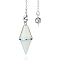 Opalite Pointed Dowsing Pendulums, Bicone, 400mm