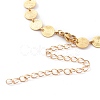 Brass Flat Round Link Chain Necklaces X-NJEW-JN03361-2