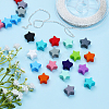CHGCRAFT 84Pcs 14 Colors Silicone Beads SIL-CA0001-26-6