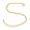 Brass Chains Necklace Making MAK-Q012-05G-2