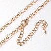Iron Figaro Chain Necklace Makings MAK-J004-01KCG-1