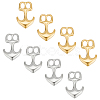 Unicraftale 6Pcs 2 Colors 304 Stainless Steel Anchor Hook Clasps STAS-UN0050-79-1