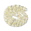 Transparent Electroplate Glass Beads Strands EGLA-F157-FR03-3
