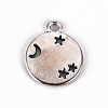 Tibetan Style Alloy Pendants TIBE-N010-64AS-RS-2