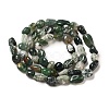 Natural Moss Agate Beads Strands G-L608-A03-01-3