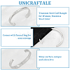 Unicraftale 1Pc Titanium Steel Grooved Open Cuff Bangle for Women BJEW-UN0001-42P-5