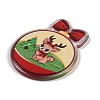 Christmas Theme Opaque Printed Acrylic Pendants SACR-S035-02C-2