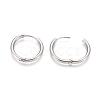 Tarnish Resistant 304 Stainless Steel Huggie Hoop Earrings EJEW-F111B-21mm-P-3