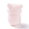 Flocky Resin Miniature Pig Figurines AJEW-Z007-06-2