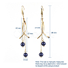 Shell Pearl Dangle Earrings EJEW-JE03905-3