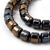 Electroplated Non-magnetic Synthetic Hematite Beads Strands G-P408-I-3