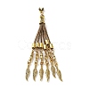 Tibetan Style Alloy Curb Chain Tassel Big Pendants FIND-K013-01AG-11-1
