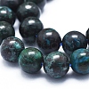 Natural Chrysocolla Azurite Beads Strands G-D0010-08-10mm-3
