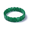 Natural White Jade Beads Stretch Bracelets BJEW-L495-27A-2