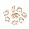 Brass Hoop Earring Findings with Latch Back Closure KK-L180-113G-1