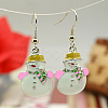 Fashion Earrings for Christmas EJEW-JE00365-01-1
