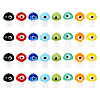 Craftdady 32Pcs 8 Colors Handmade Evil Eye Lampwork Beads LAMP-CD0001-20-2