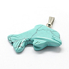 Dolphin Natural & Synthetic Mixed Stone Pendants G-Q449-01-2