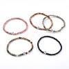 Natural Gemstone Stretch Bracelets BJEW-JB03939-1