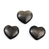 Natural Golden Sheen Obsidian Heart Love Stone G-B002-02-1