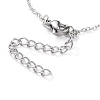 Non-Tarnish 304 Stainless Steel Pendant Necklace NJEW-G334-08P-3