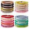 20Pcs 20 Colors Handmade Polymer Clay Heishi Surfer Stretch Bracelets Set with Synthetic Hematite BJEW-SW00043-1