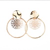 Brass Dangle Earrings EJEW-JE03453-4