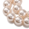 Baking Painted Pearlized Glass Pearl Round Bead Strands PEAR-H019-02D-02-3